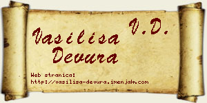 Vasilisa Devura vizit kartica